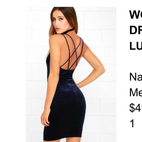 midnight blue bodycon dress